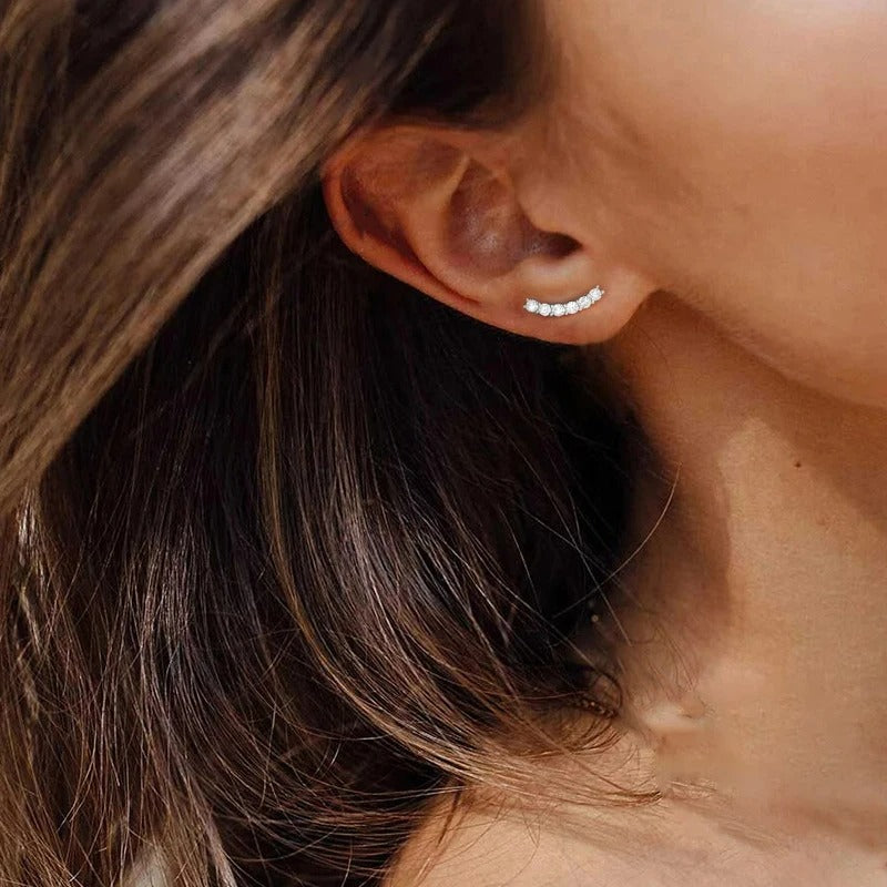 Boucle D’oreille Cartilage - Acier Inoxydable Zircon