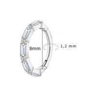 Boucle D'oreille Cartilage Anneau Cristaux Géométriques
