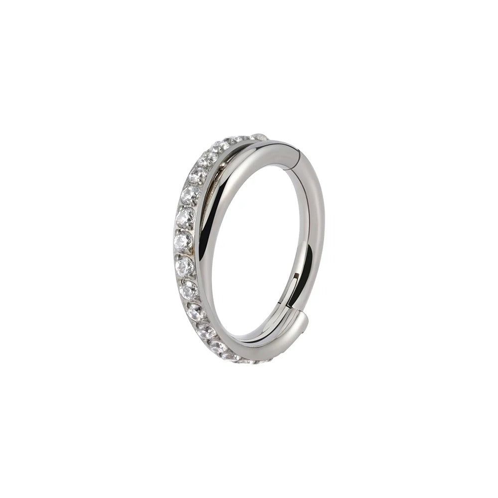 Boucle D'oreille Cartilage Anneau Éclat Pavé