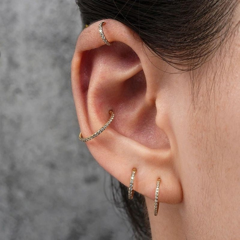 Boucle D’oreille Cartilage Anneau Scintillant