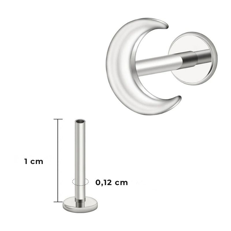 Boucle D'oreille Cartilage Demi-Lune Mystique