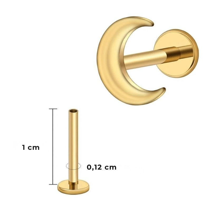 Boucle D'oreille Cartilage Demi-Lune Mystique