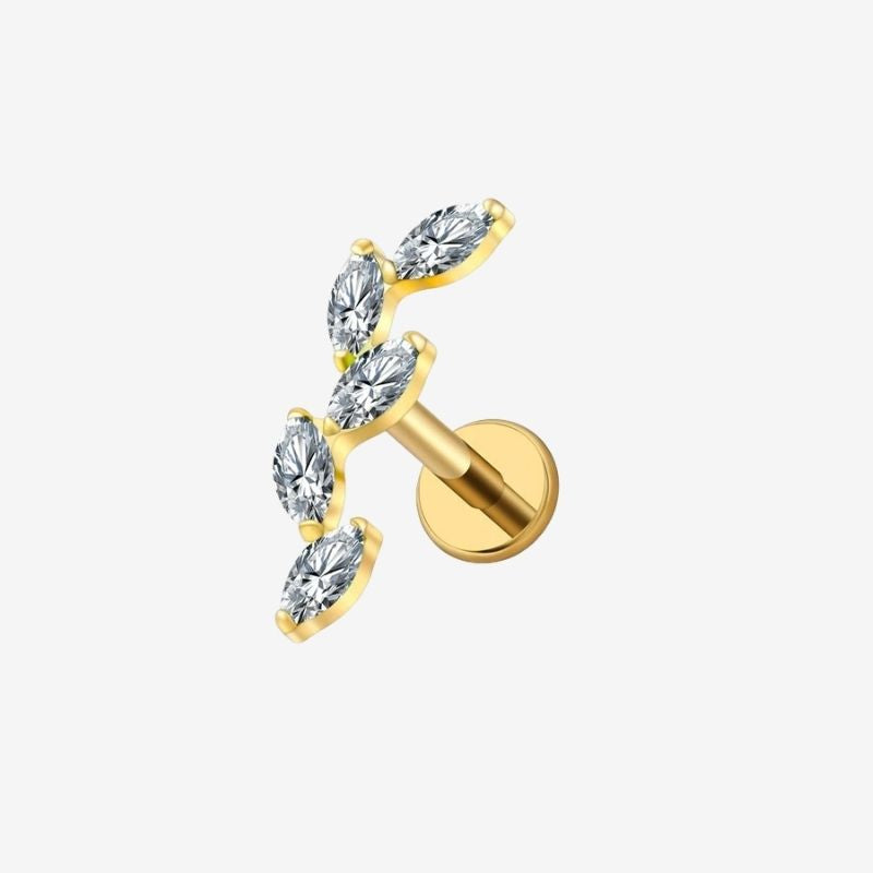 Boucle D'oreille Cartilage Éclat Marquise En Titane