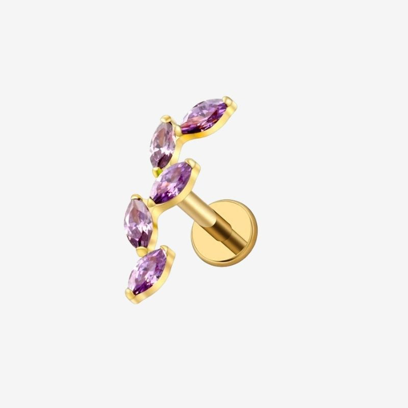 Boucle D'oreille Cartilage Éclat Marquise En Titane