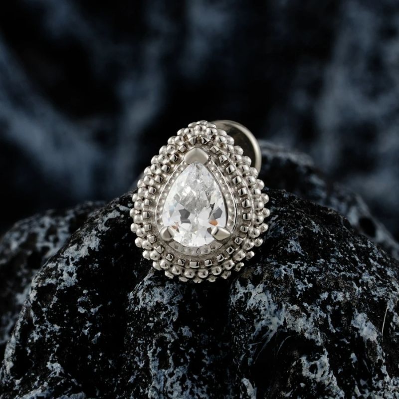 Boucle D’oreille Cartilage Goutte Cristal