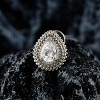 Boucle D’oreille Cartilage Goutte Cristal
