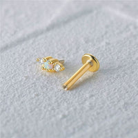 Boucle D'oreille Cartilage Opale Alignée Zircons