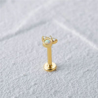 Boucle D'oreille Cartilage Opale Trio Zircons