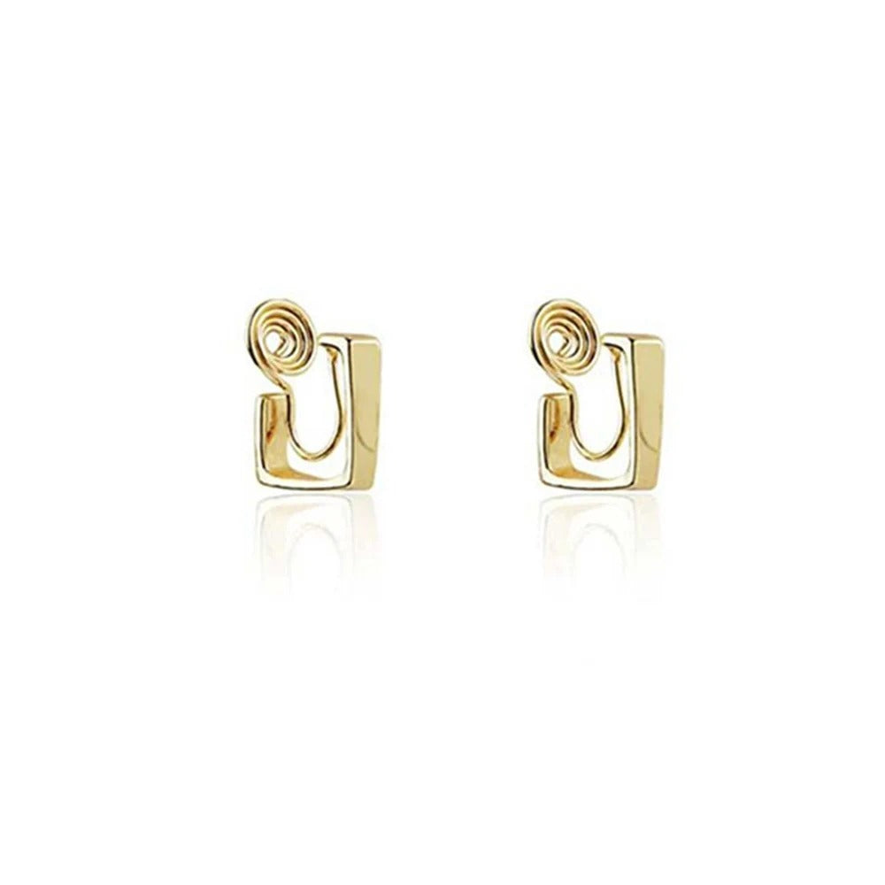 Boucle D'oreille Clip Femme Graphique