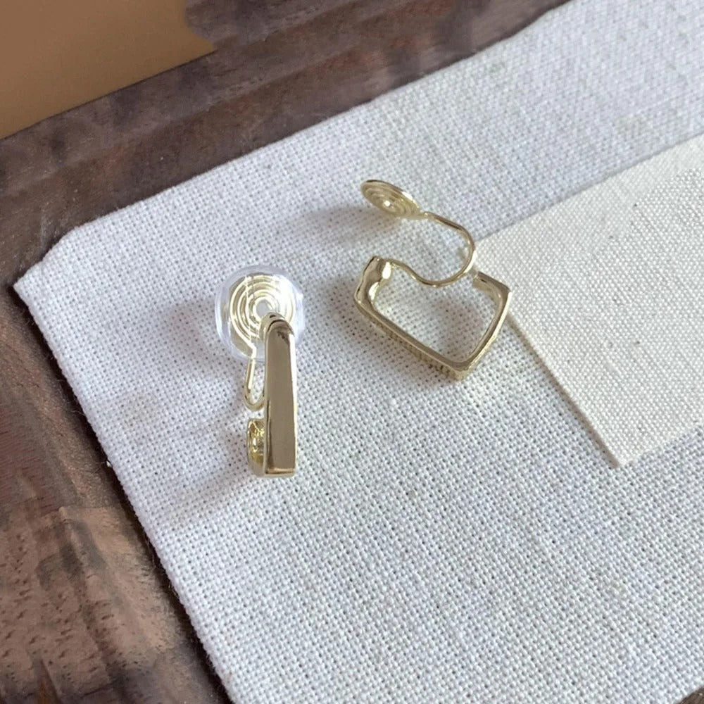 Boucle D'oreille Clip Femme Graphique