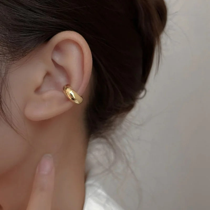 Boucle D'oreille Clip Femme Minimaliste Polyvalente