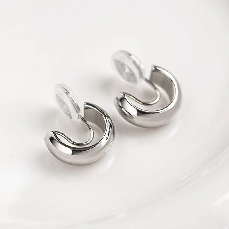 Boucle D'oreille Clip Femme Minimaliste Polyvalente