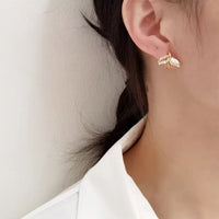 Boucle D'oreille Clip Femme Queue Marine Dorée