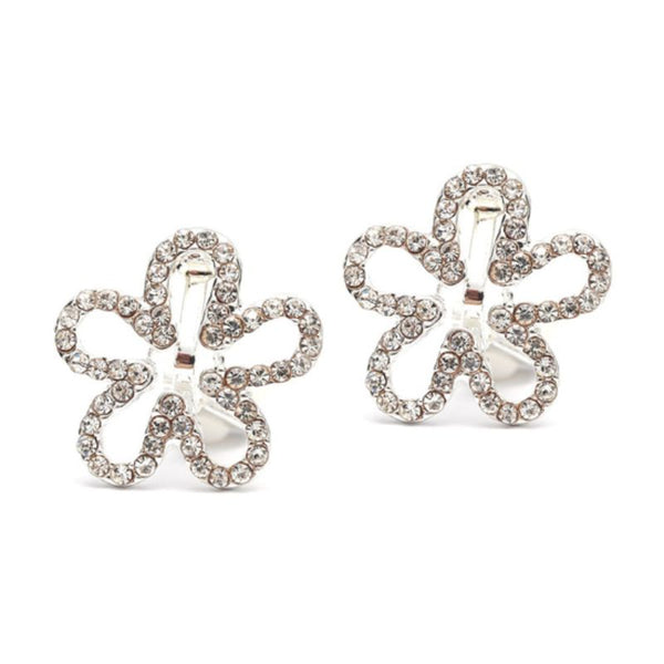 Boucles D'oreilles Clips Strass - Occasion - Style Brillant Et Festif