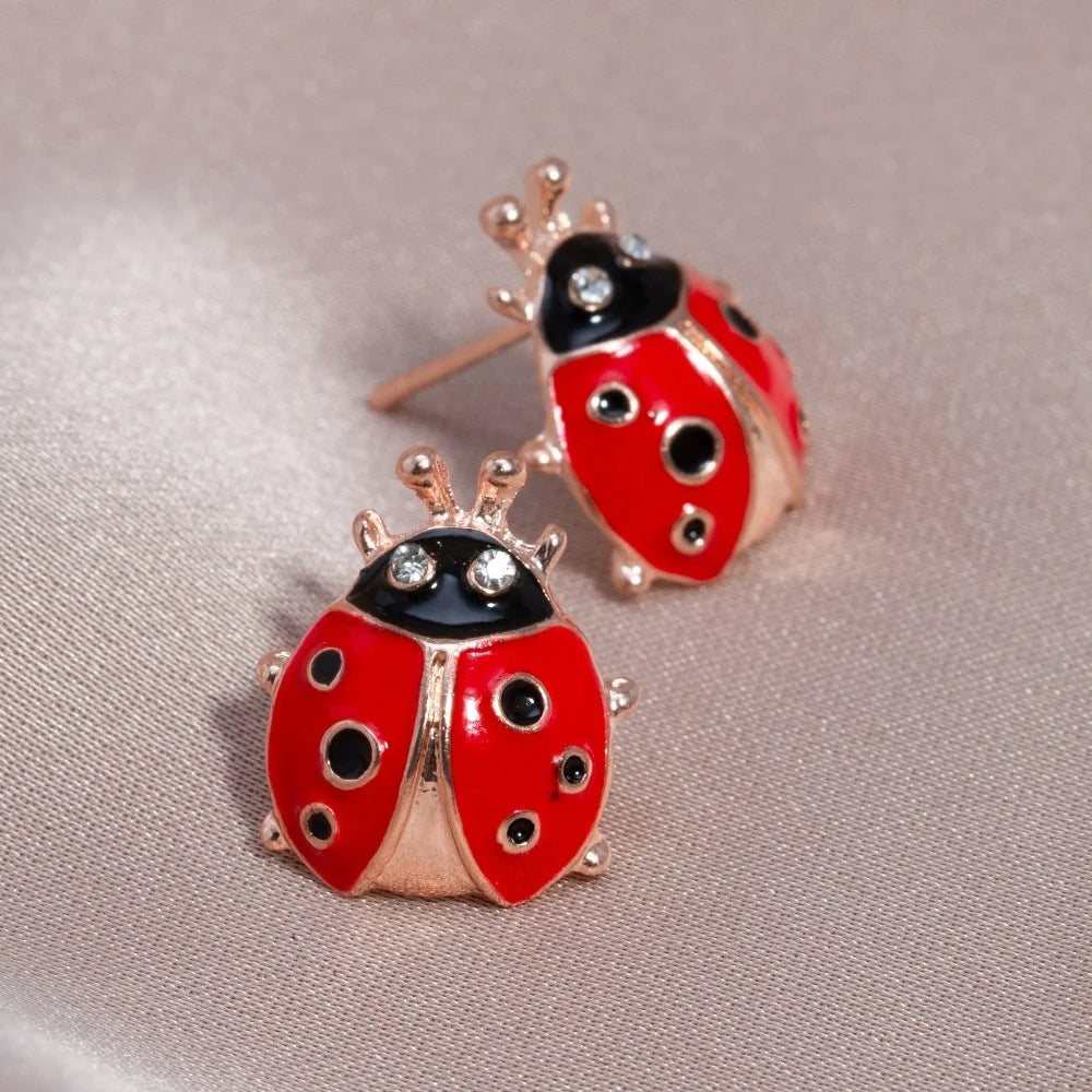 Boucle D'oreille Coccinelle Mignonne