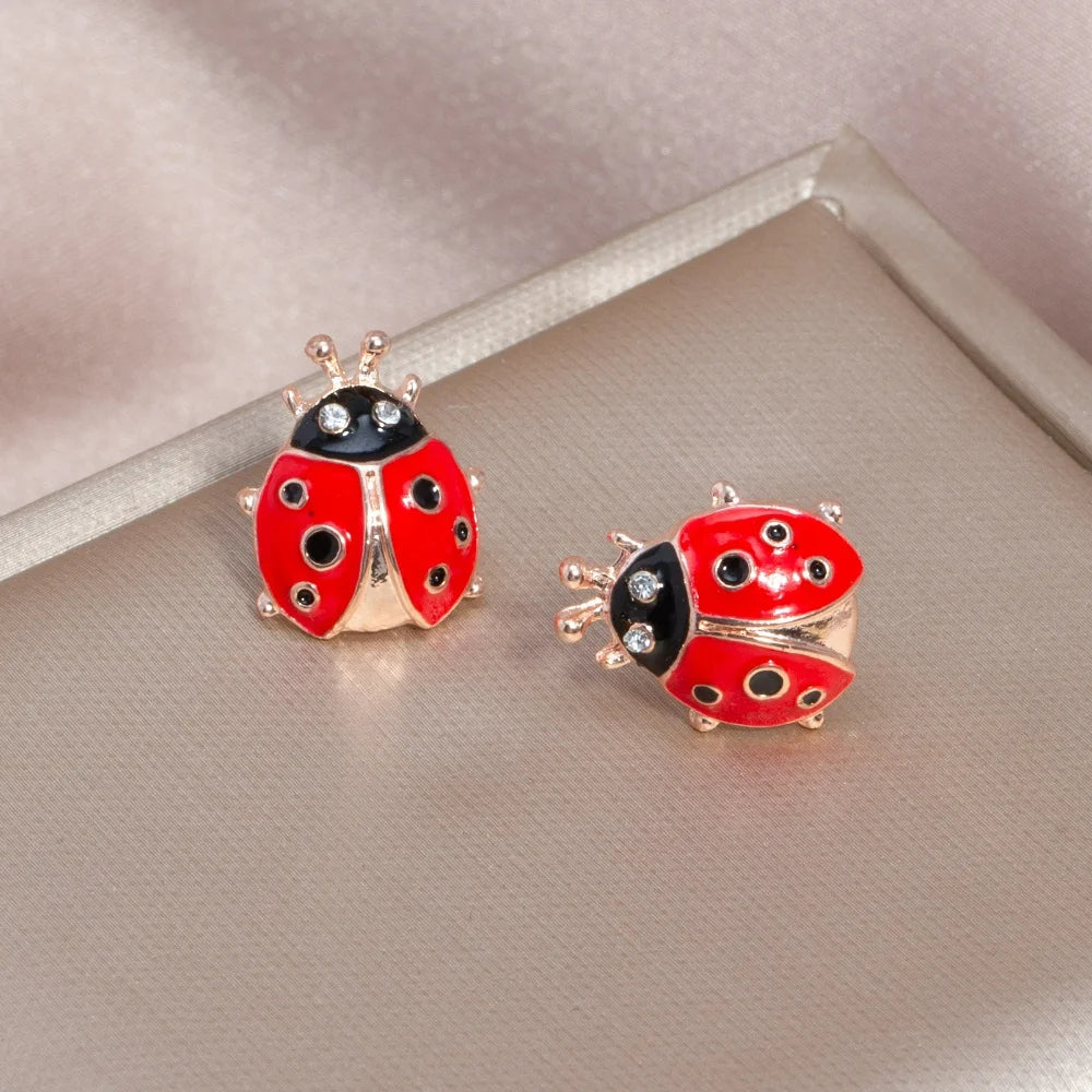 Boucle D'oreille Coccinelle Mignonne