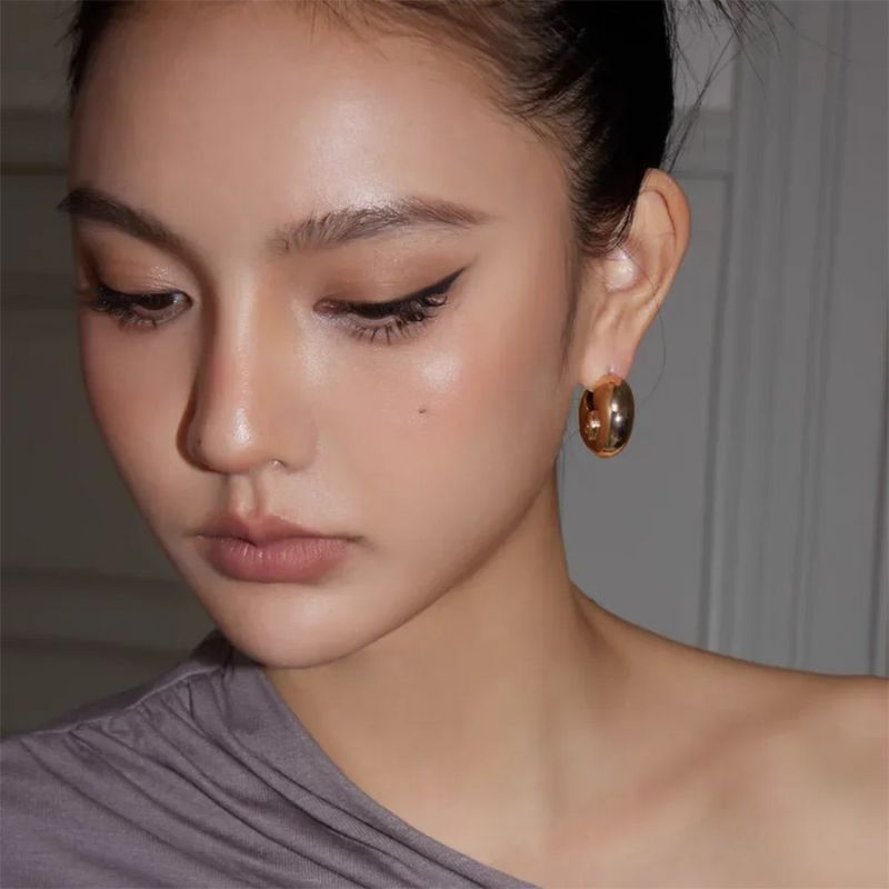 Boucle D'oreille Coquillage Escargot Acier Inoxydable