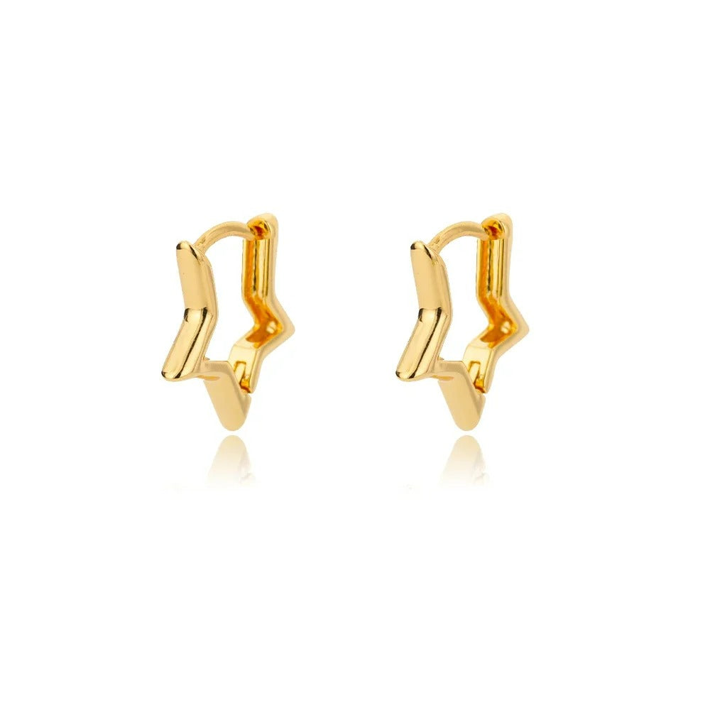 Boucle D'oreille Créole Étoile Acier inoxydable