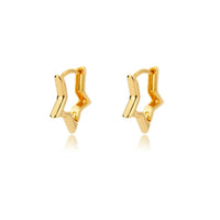 Boucle D'oreille Créole Étoile Acier inoxydable