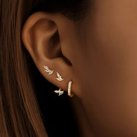 Boucle D'oreille Dépareillée Trio Délicat