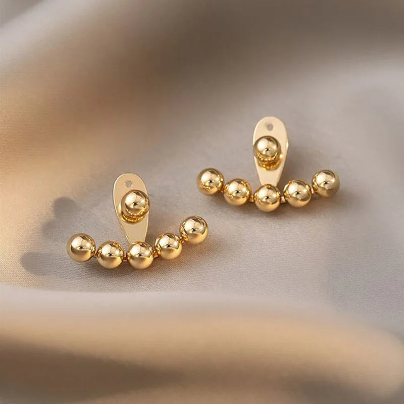 Boucle D'oreille dorée réglable en acier inoxydable