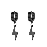 Boucle D'oreille Eclair Créole Acier Inoxydable