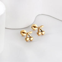 Boucle d'Oreille Enfant Acier Inoxydable Cerises