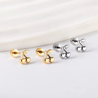 Boucle d'Oreille Enfant Acier Inoxydable Cerises