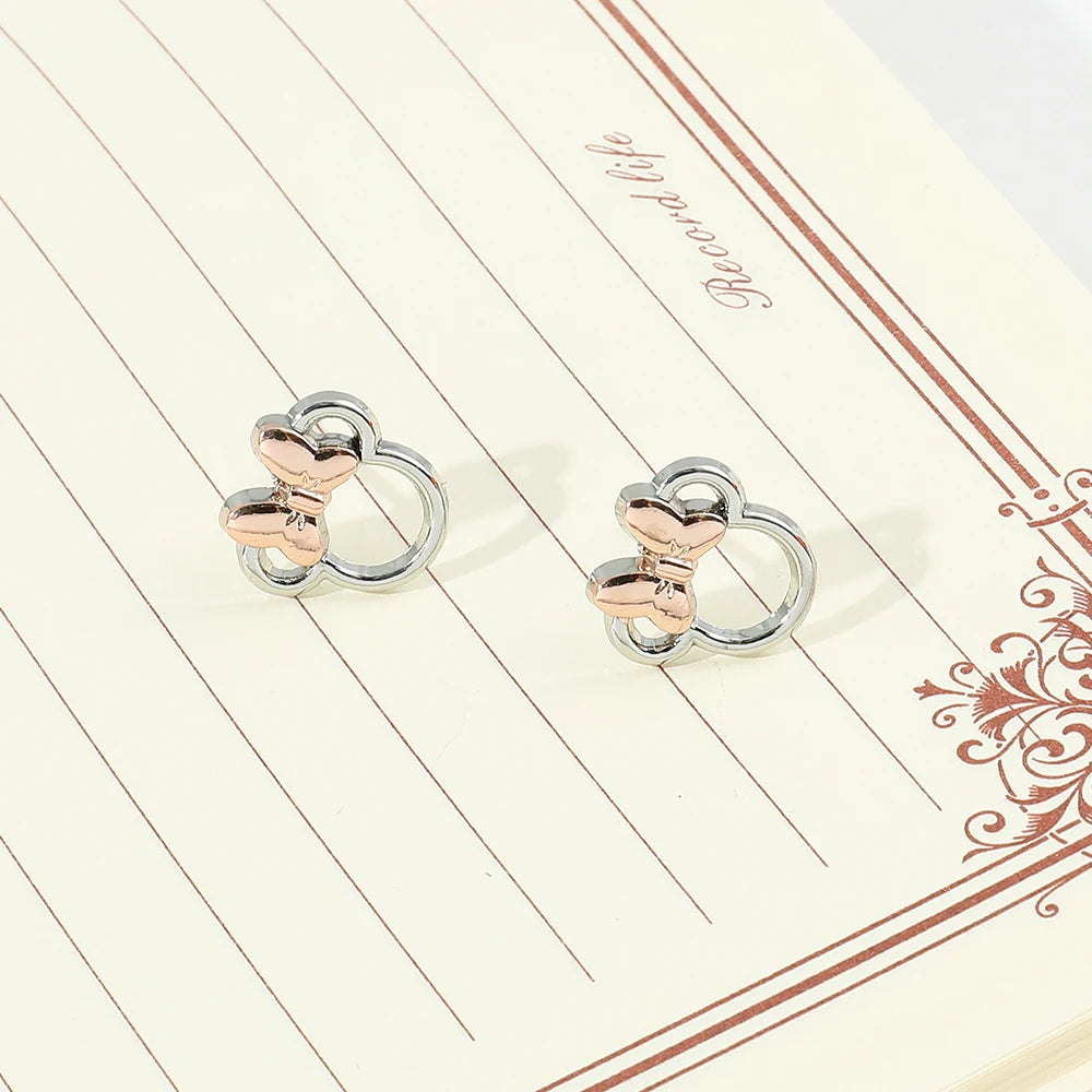 Boucle d'Oreille Enfant Argentée Minnie