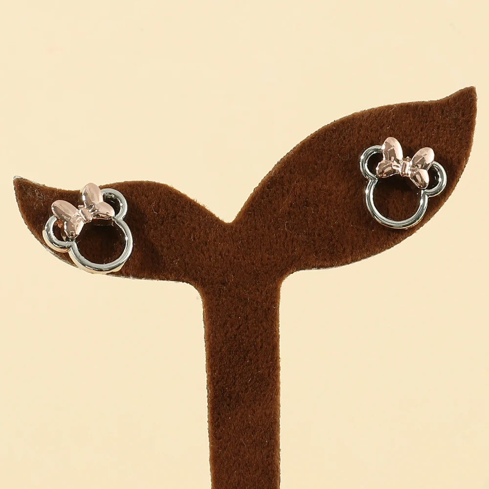 Boucle d'Oreille Enfant Argentée Minnie