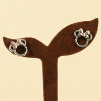 Boucle d'Oreille Enfant Argentée Minnie