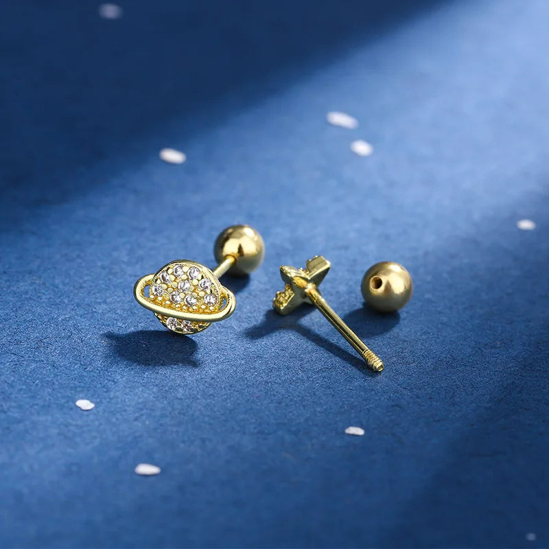 Boucle d'Oreille Enfant Dépareillée Galaxie Image