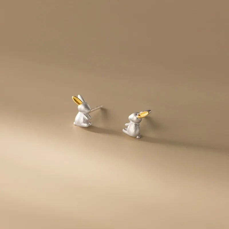 Boucle D’oreille Enfant Lapin - Argent