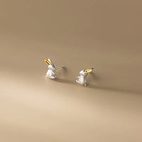 Boucle D’oreille Enfant Lapin - Argent