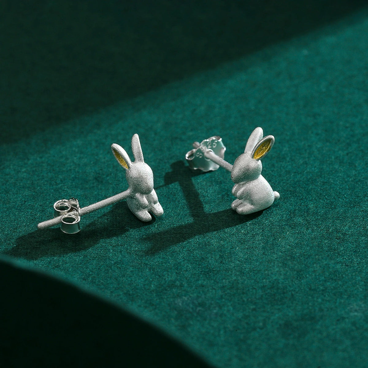 Boucle D’oreille Enfant Lapin - Argent
