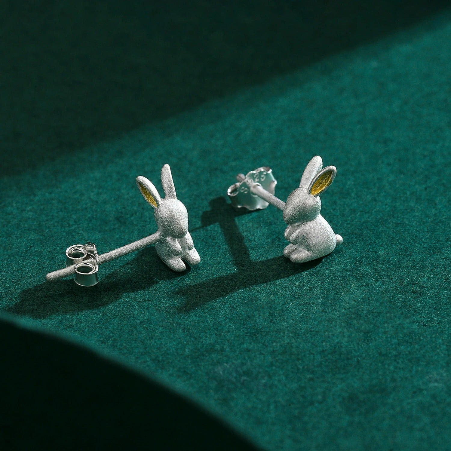 Boucle D’oreille Enfant Lapin - Argent