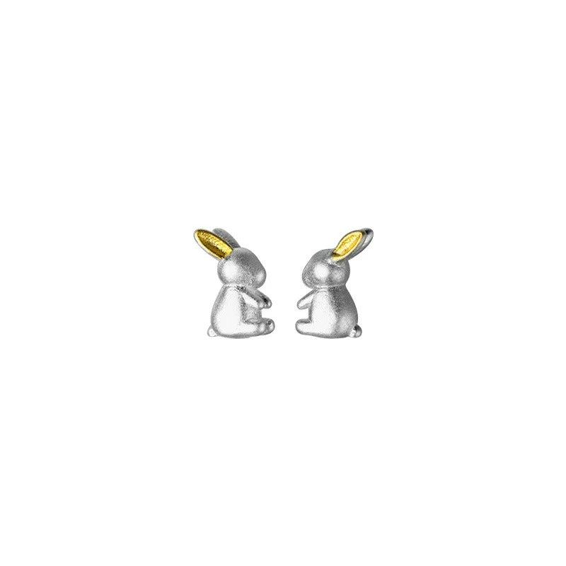 Boucle D’oreille Enfant Lapin - Argent
