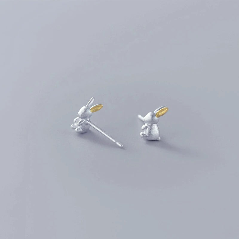 Boucle D’oreille Enfant Lapin - Argent
