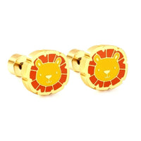 Boucle D’oreille Enfant Lion - Acier Inoxydable