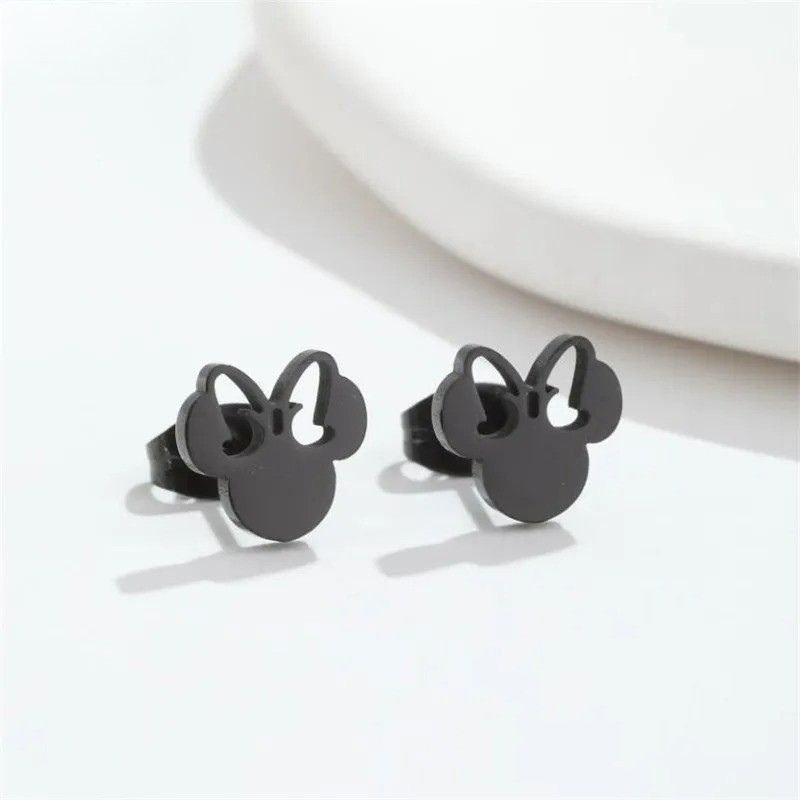 Boucle D’oreille Enfant Minnie - Acier Inoxydable