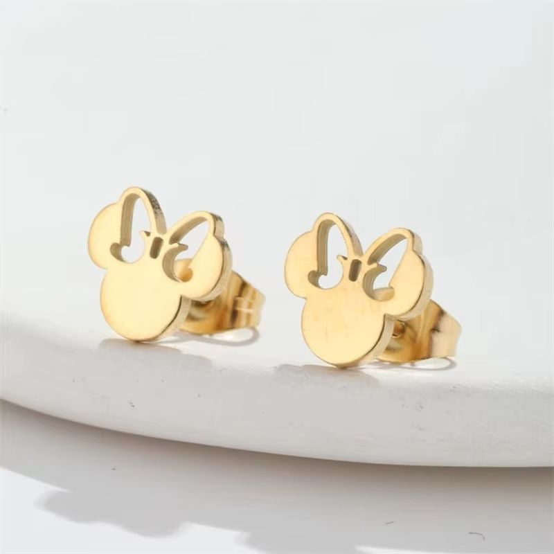 Boucle D’oreille Enfant Minnie - Acier Inoxydable