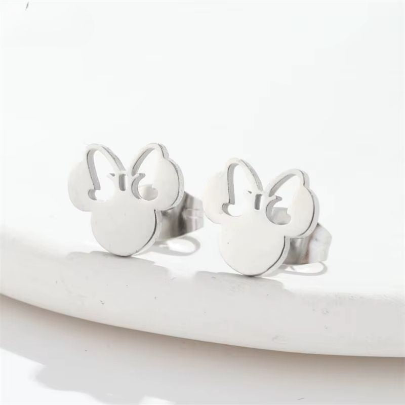 Boucle D’oreille Enfant Minnie - Acier Inoxydable