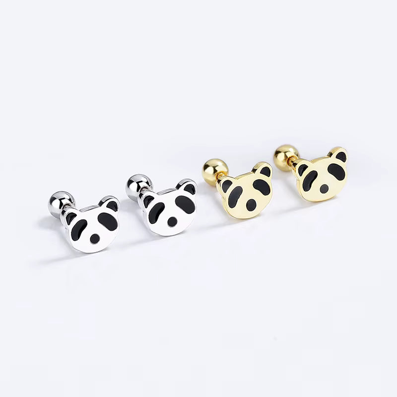 boucle D’oreille Enfant Panda - Argent