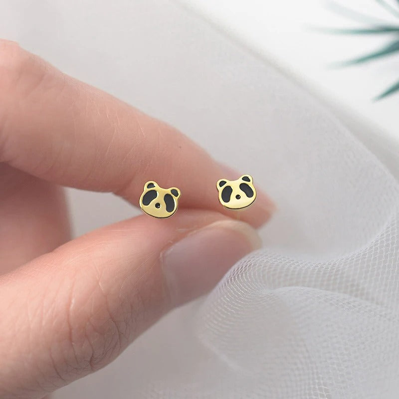 boucle D’oreille Enfant Panda - Argent