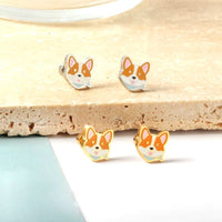 Boucle D’Oreille Enfant Renard - Acier Inoxydable