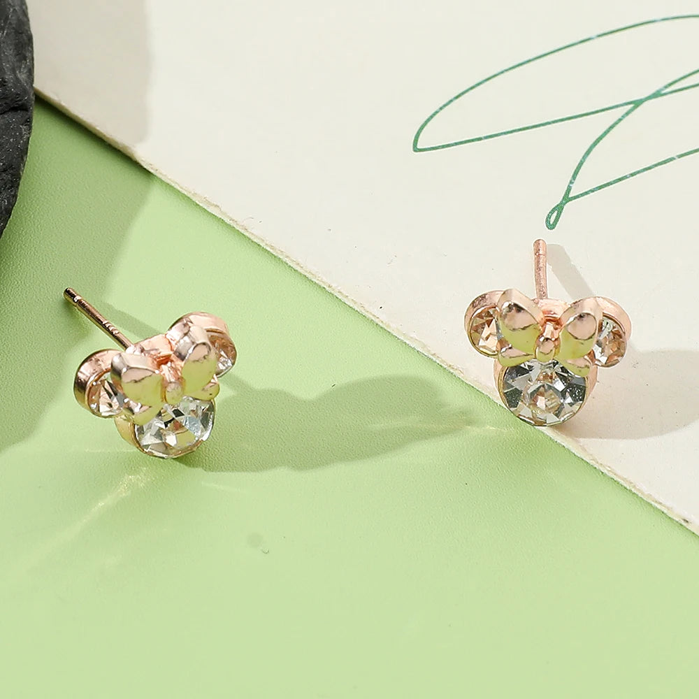 Boucle d'Oreille Enfant Strass Minnie