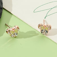 Boucle d'Oreille Enfant Strass Minnie
