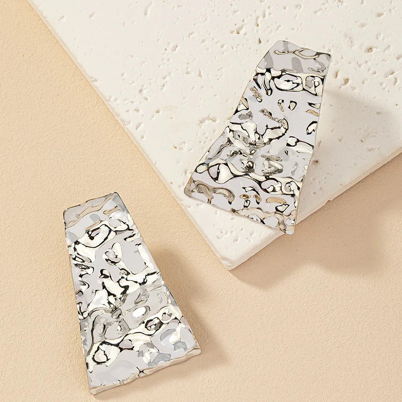 Boucle d'Oreille Ethnique Design Martelé