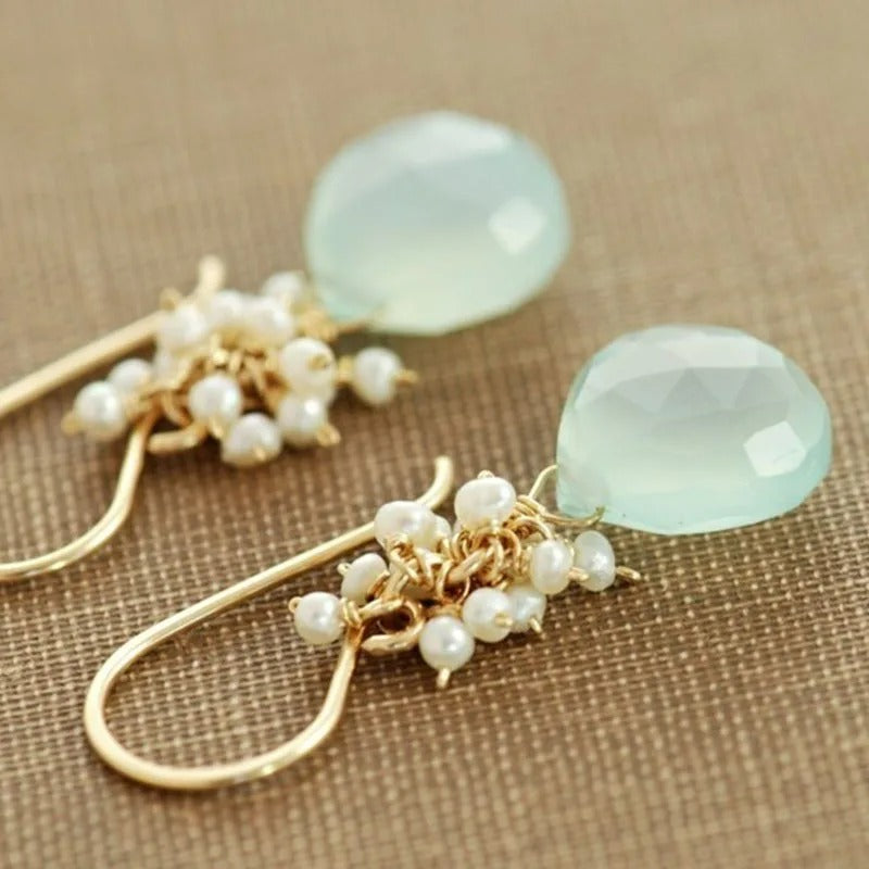 Boucle D'oreille fantaisie effet goutte Image