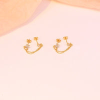 Boucle d'Oreille Fantaisie Femme en Argent